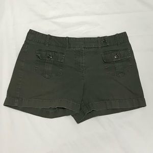 Ann Taylor Loft Womens 4" Inseam Shorts Green Sz 6